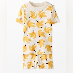 NWOT HANNA ANDERSSON - Banana Organic Cotton Short Sleeve Pajamas - 6-7T